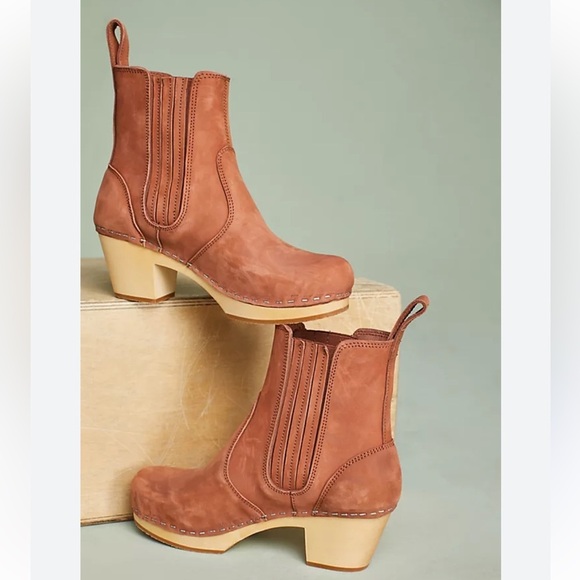 Swedish Hasbeens Chelsea Platform Clog Boots Size 41 Or US 11 Amazing Condition! - Picture 4 of 14